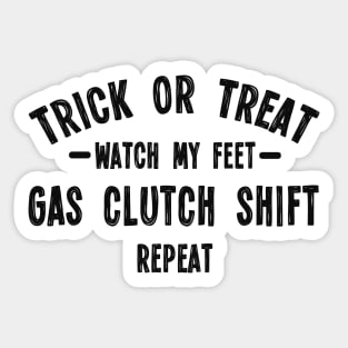 Trick or Treating for car people Sticker